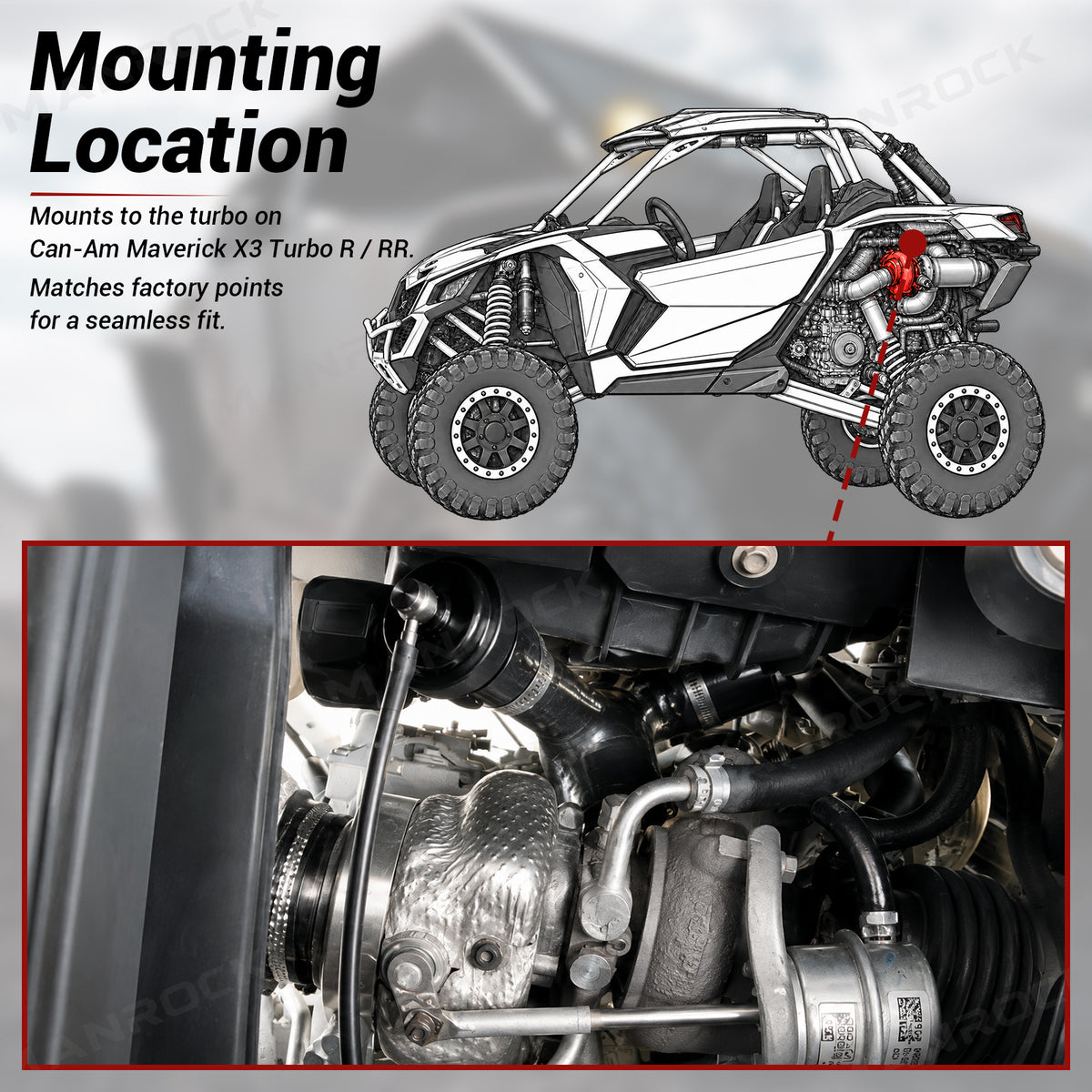 Blow Off Valves Aluminum Turbo BOV Kit for Can-Am Maverick X3