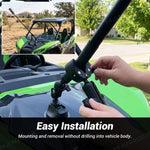 Triple Suction Cup Car Mount Kit Camera Rig with Telescoping Pole Universal UTV Polaris / Can-Am / Honda / Kawasaki / CFMOTO