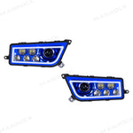 RGB Halo Kits LED Headlight Assembly Angel Eyes Halo Ring 2PCS for Polaris RZR
