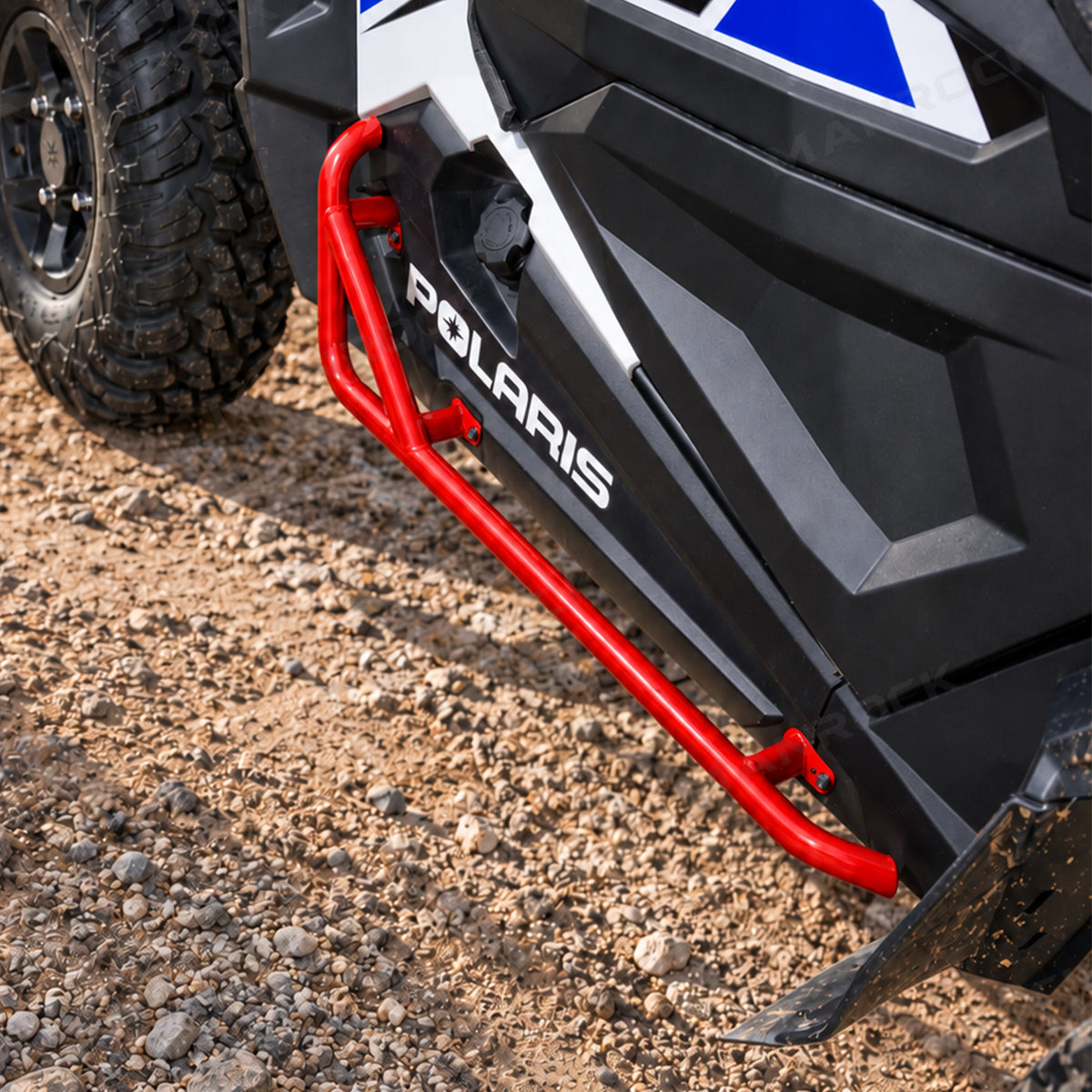 Rock Sliders Nerf Bars with Side Steps 2PCS for Polaris RZR