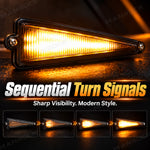 UTV Turn Signal Kit with 110dB Horn, 12V Amber LED Triangle Lights & Column Switch Universal UTV Polaris / Can-Am / Honda / Kawasaki / CFMOTO