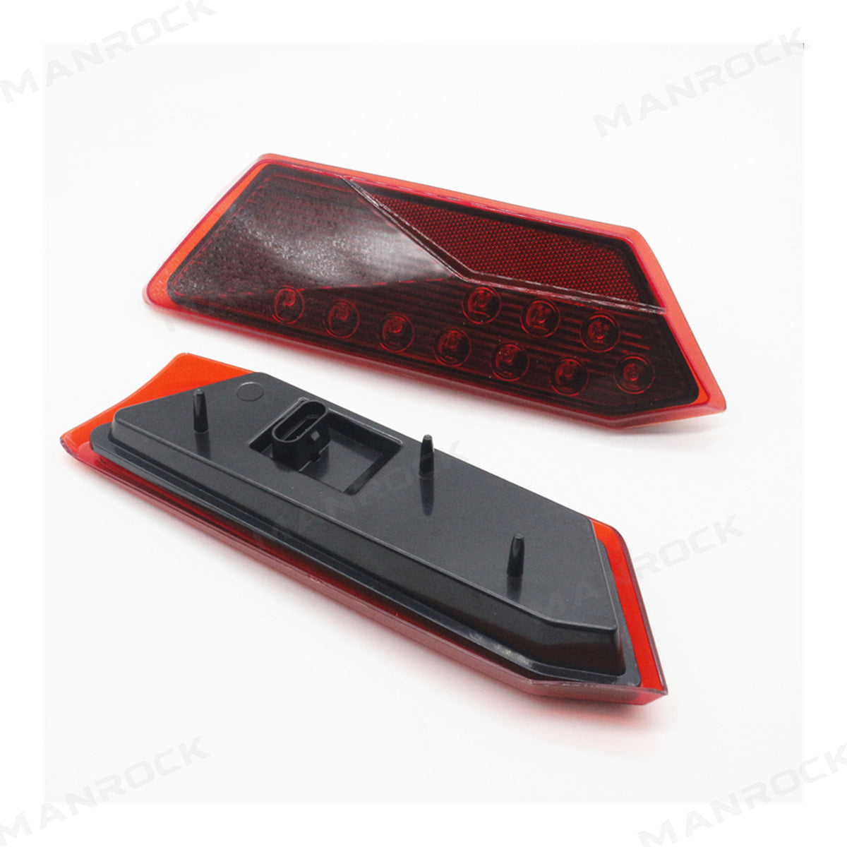 UTV LED Tail Lights Assembly Smoked Rear Lamps Replacement 2PCS for Polaris RZR / Sportsman