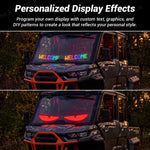 UTV Devil Eyes LED Lights Flexible Bluetooth Display for Windshield Universal UTV Polaris / Can-Am / Honda / Kawasaki / CFMOTO