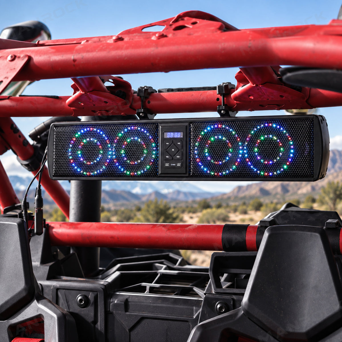 UTV 6 Speaker 26'' RGB Sound Bar Audio System Universal UTV Polaris / Can-Am / Honda / Kawasaki / CFMOTO