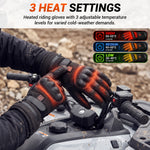 UTV/ATV Heated Motorcycle Gloves Rechargeable Touchscreen Riding Gloves 2PCS Most UTVs Polaris / Can-Am / Honda / Kawasaki / CFMOTO