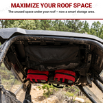 UTV Overhead Storage Bag Black Roof Cargo Bag for Polaris RZR 800 / 900