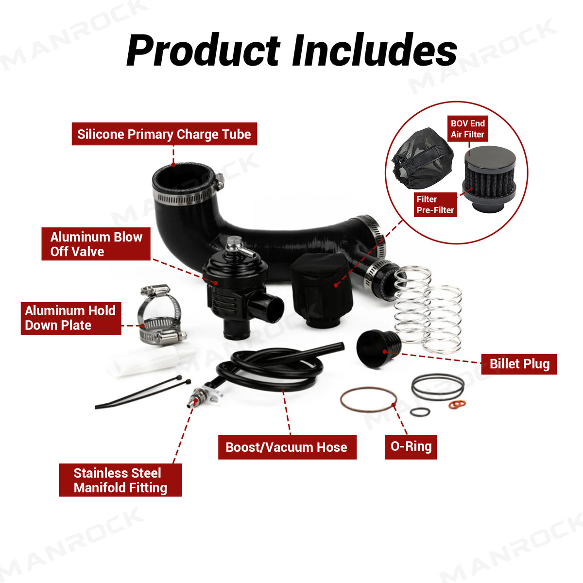 Blow Off Valves Aluminum Turbo BOV Kit for Can-Am Maverick X3