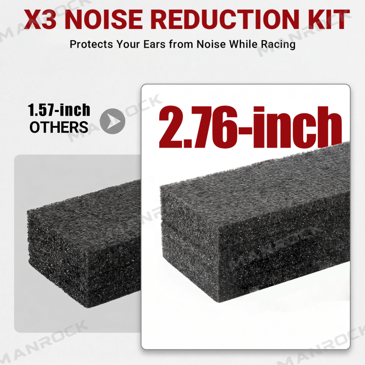 UTV Noise Reduction Kit Aluminum Air Intake Relocation Kit for Can-Am Maverick X3 / X3 Max