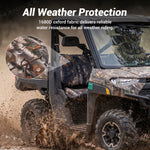 UTV Front Seat Covers 1680D Water-Resistant Camo Seat Protector for Polaris Ranger