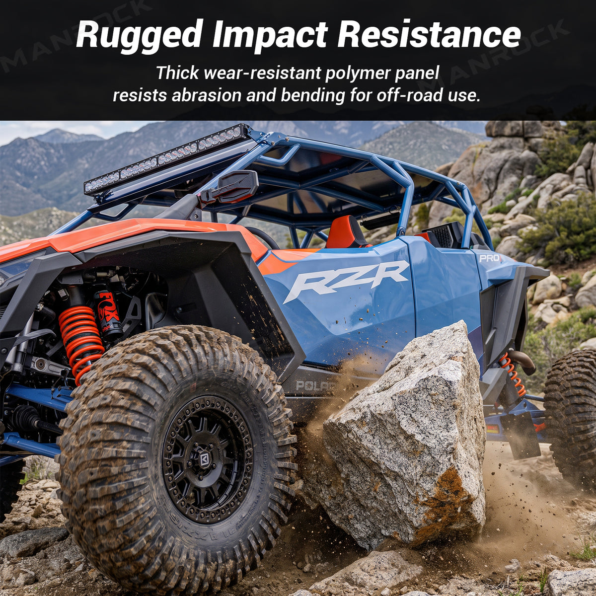 UTV Skid Plates Full Belly Pan Undercarriage Protection for Polaris RZR
