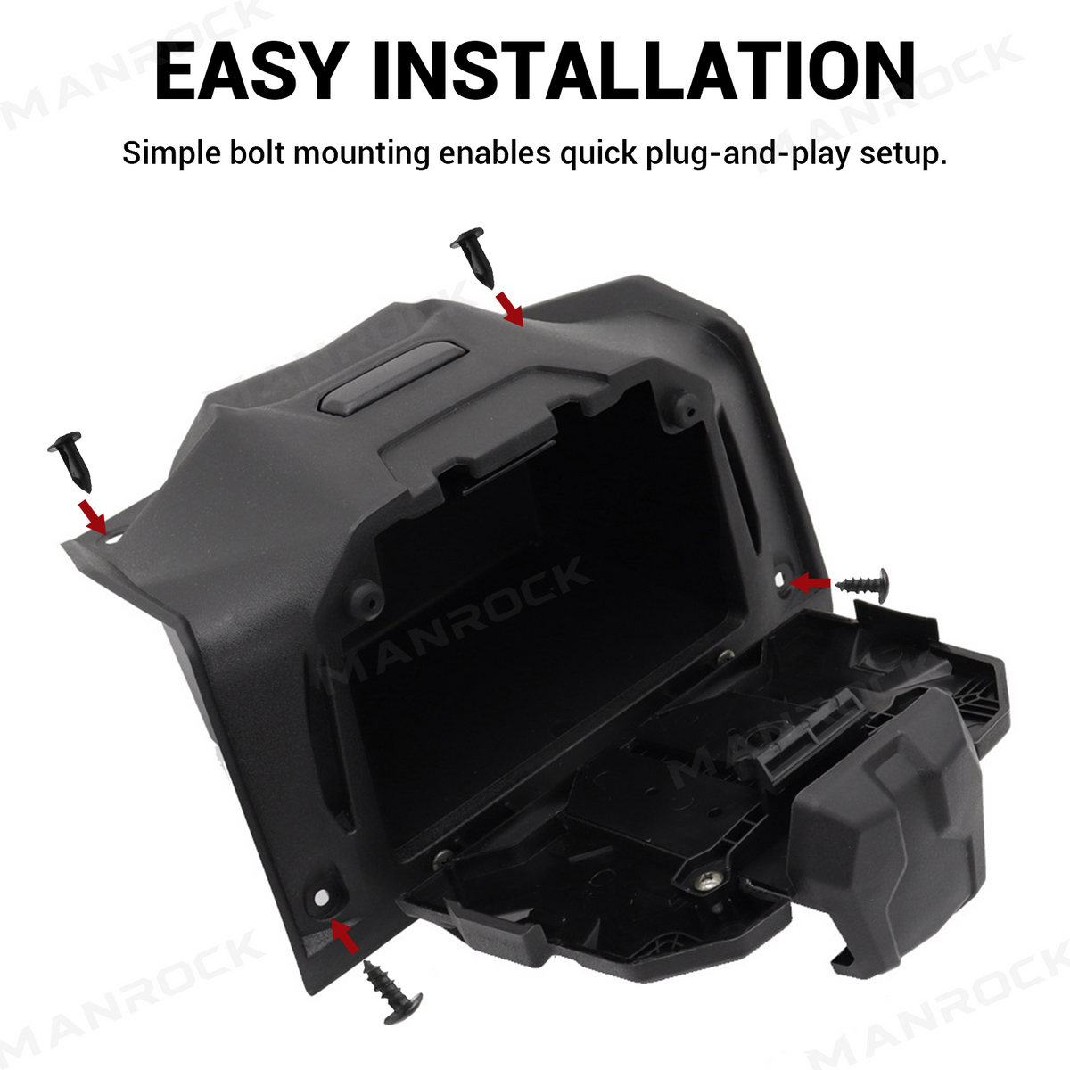 UTV Tablet Holder Phone Mount With Storage Box for Polaris RZR