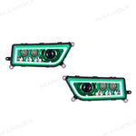 RGB Halo Kits LED Headlight Assembly Angel Eyes Halo Ring 2PCS for Polaris RZR
