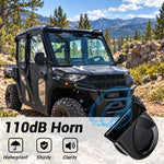UTV Turn Signal Kit with 110dB Horn, Self-Canceling Amber LED Lights & Rocker Switches 4PCS Universal UTV Polaris / Can-Am / Honda / Kawasaki / CFMOTO