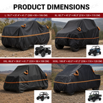UTV ATV Cover Heavy Duty Waterproof Protection Universal Fit for Polaris / Can-Am / Honda / Kawasaki / CFMOTO