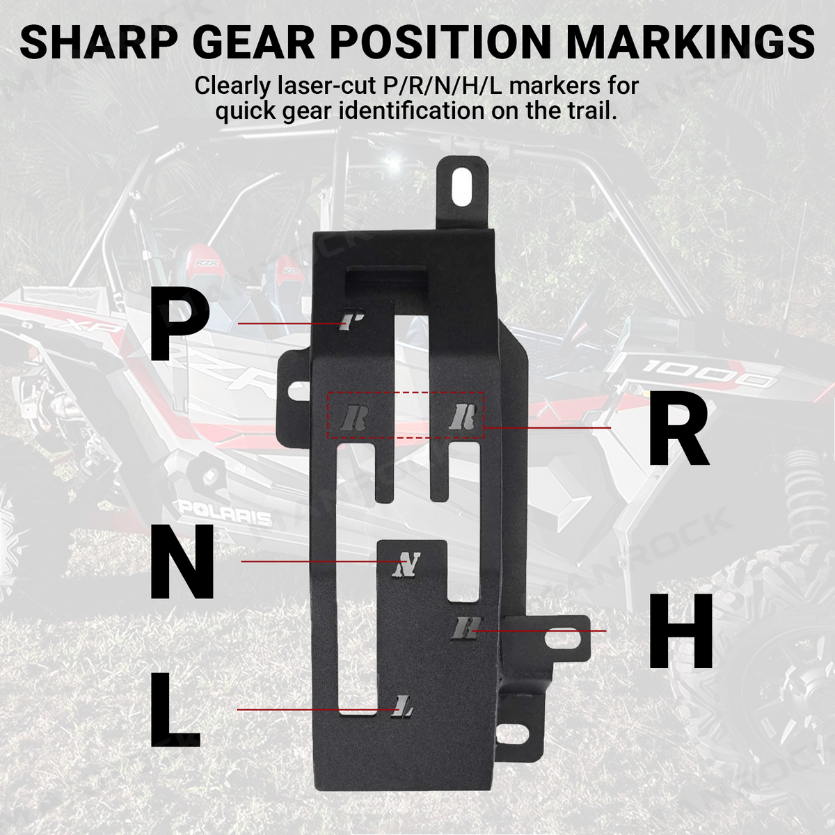 Quick Shift Gate Metal Gated Shifter Plate for Can-Am Maverick X3 / X3 Max
