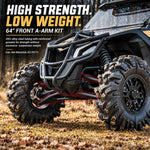 High Clearance Front A-Arm Kit 4PCS for Can-Am Maverick X3 64" Wide
