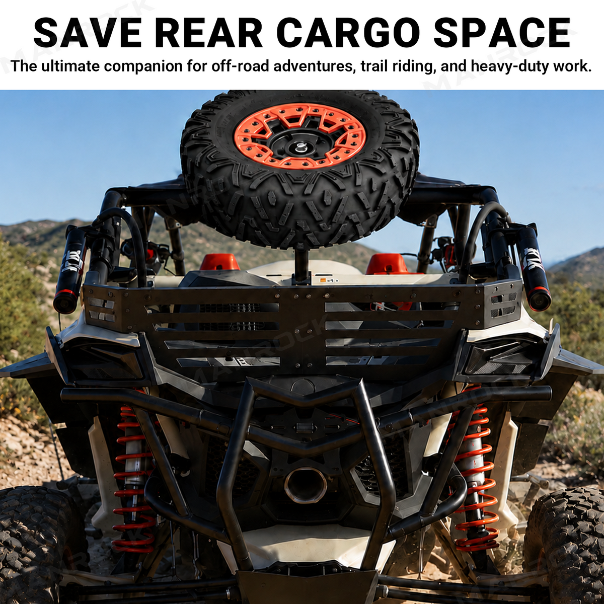 Spare Tire Mount Carrier Rack for Can-Am Maverick X3 / X3 Max