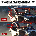 UTV Side Window Nets Mesh Upper Doors Sun Shade 2PCS for Can-Am Maverick X3 / X3 Max