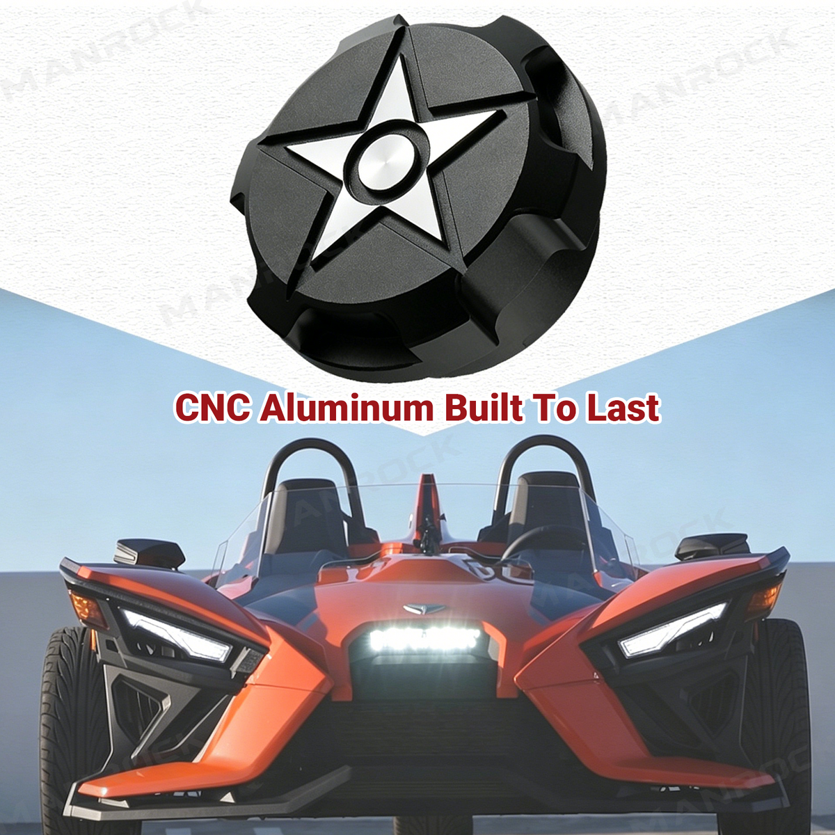 Gas Cap Aluminum Fuel Tank Cap Cover for Polaris Slingshot