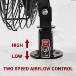 UTV 12V 8" Cooling Fans Adjustable Overhead Fans Universal Fit for 1.57"-2.48" Roll Bars