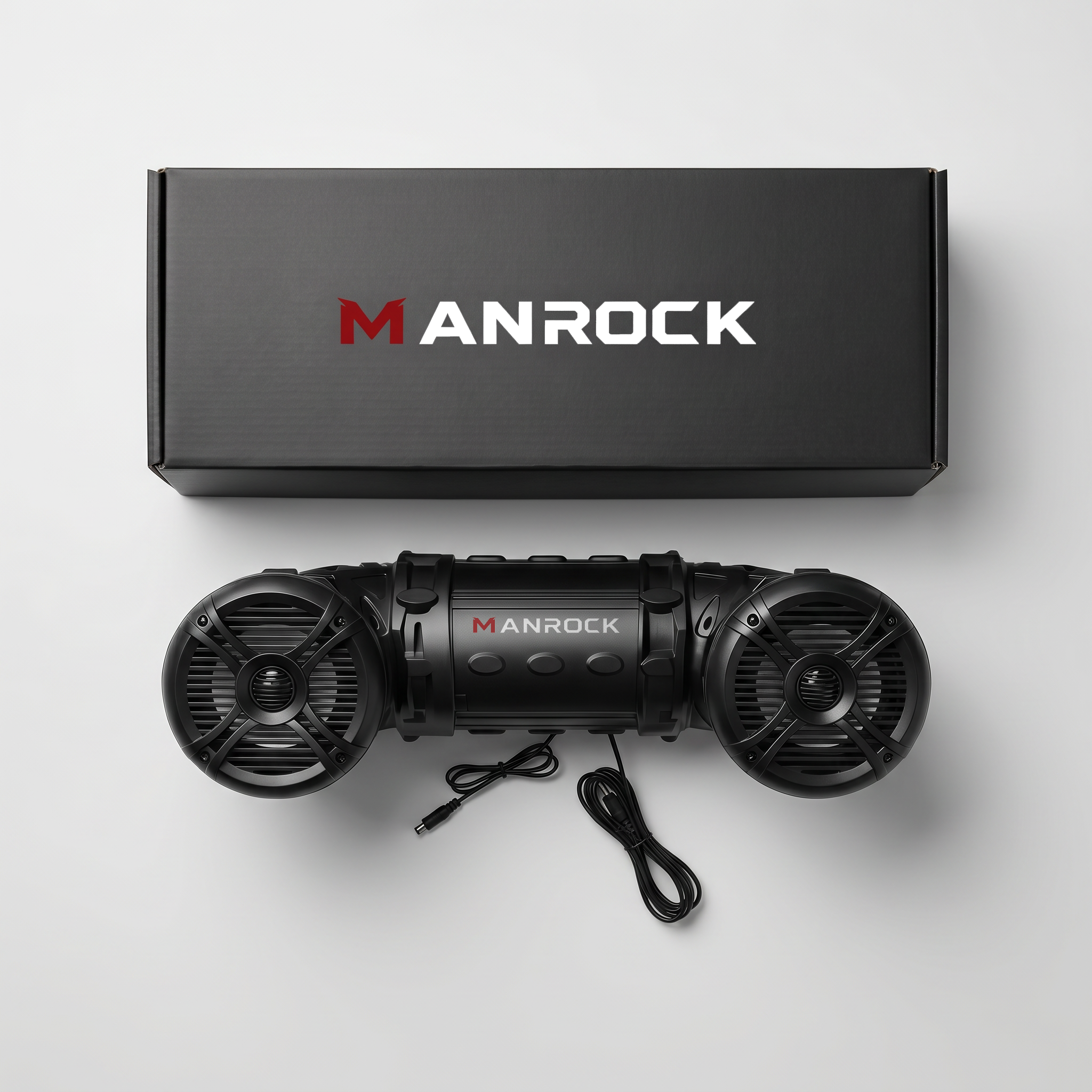 MANROCK 6.5‘’ Sound Bar for ATV/UTV 20 RGB Light Modes Speaker Sound System with Powerful Tweeters